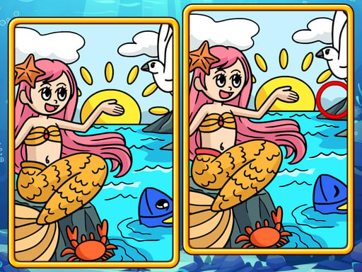 Mermaids Spot The Differences